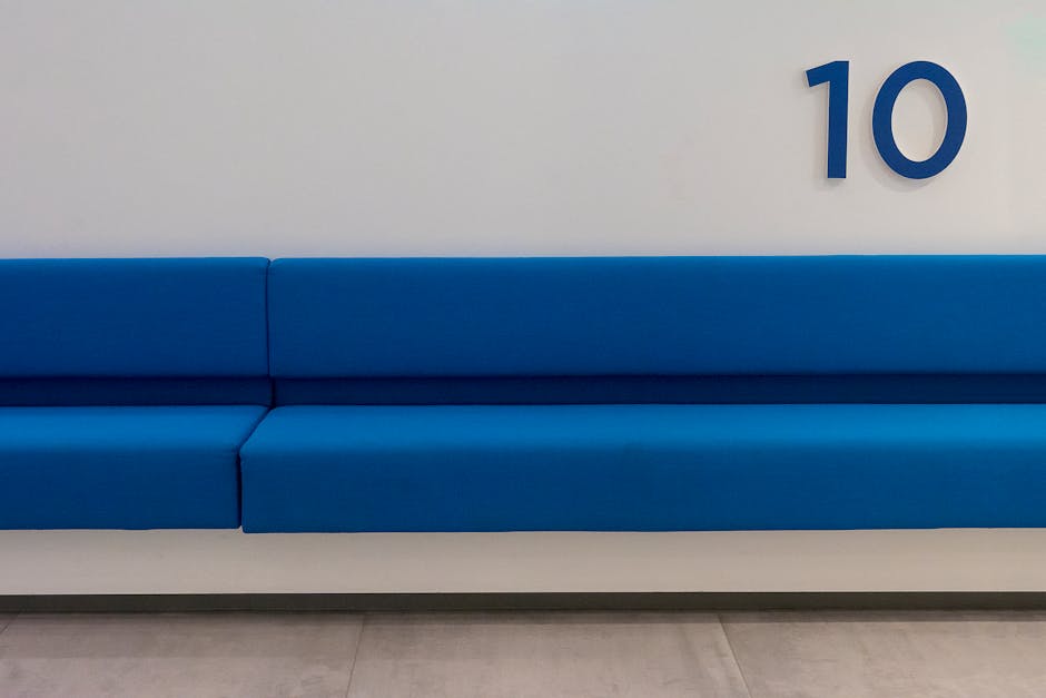 Blue modern sofa seating